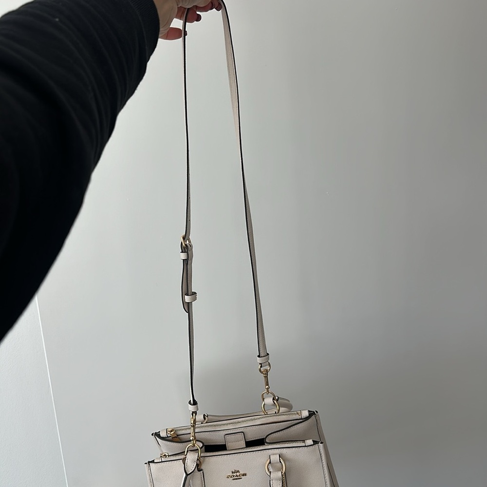 Coach Ivory Leather Handbag - Picture 5 of 16